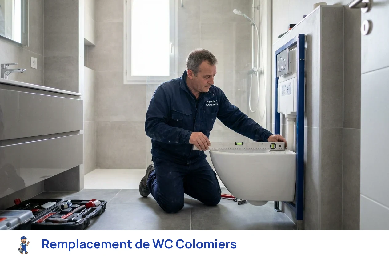 Remplacement de WC à Colomiers